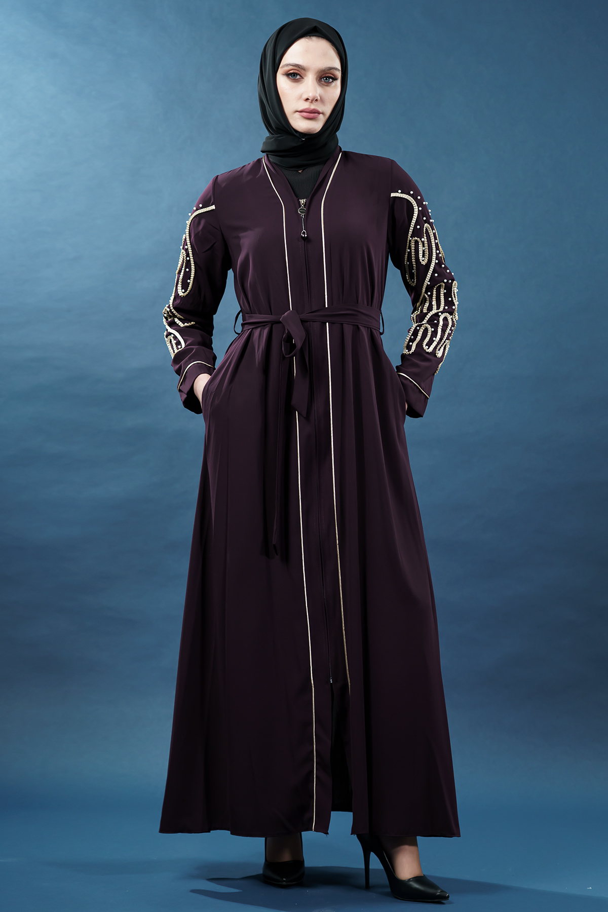 New Season Special Design Pearled Abaya