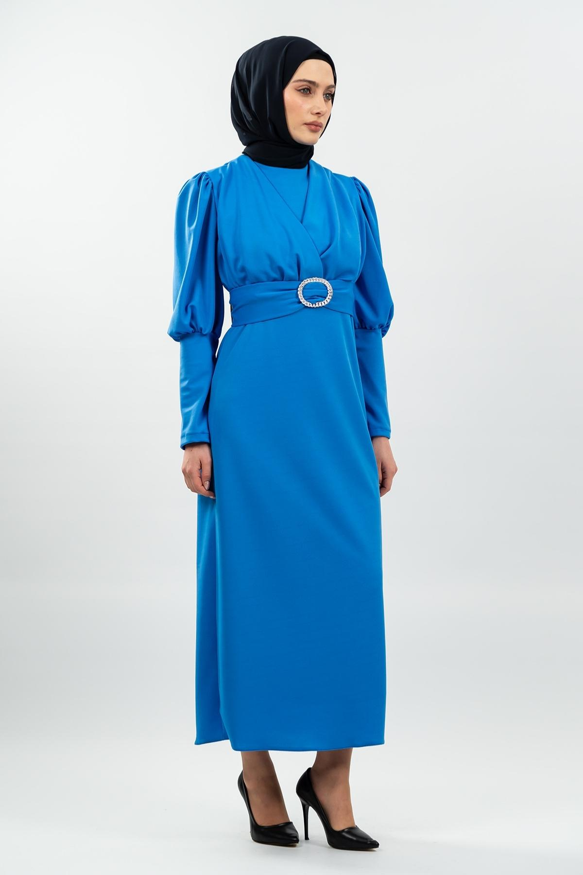 New Season Patterned Hijab Dress