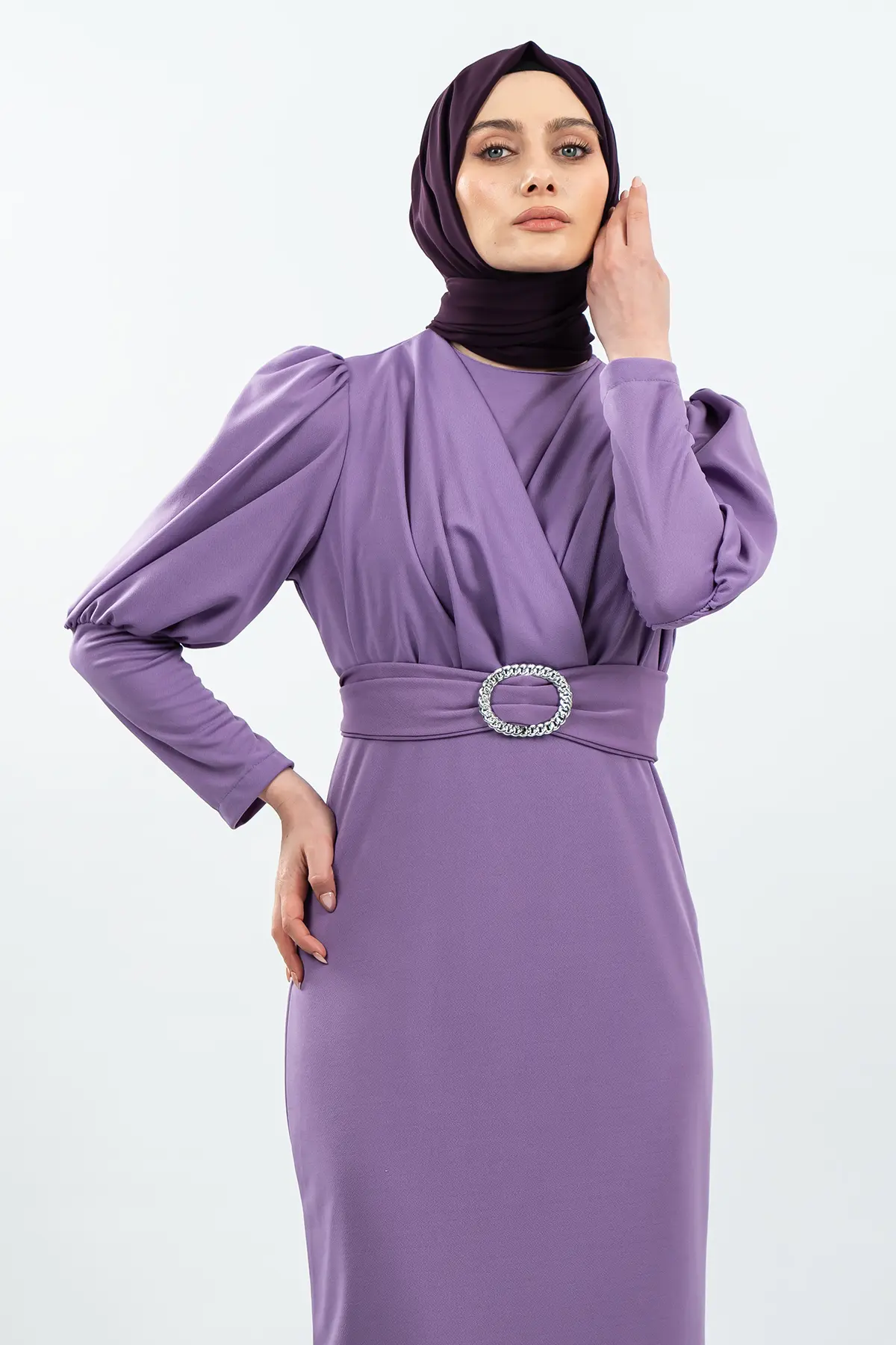 Yeni Sezon Tesettür Elbise-detail