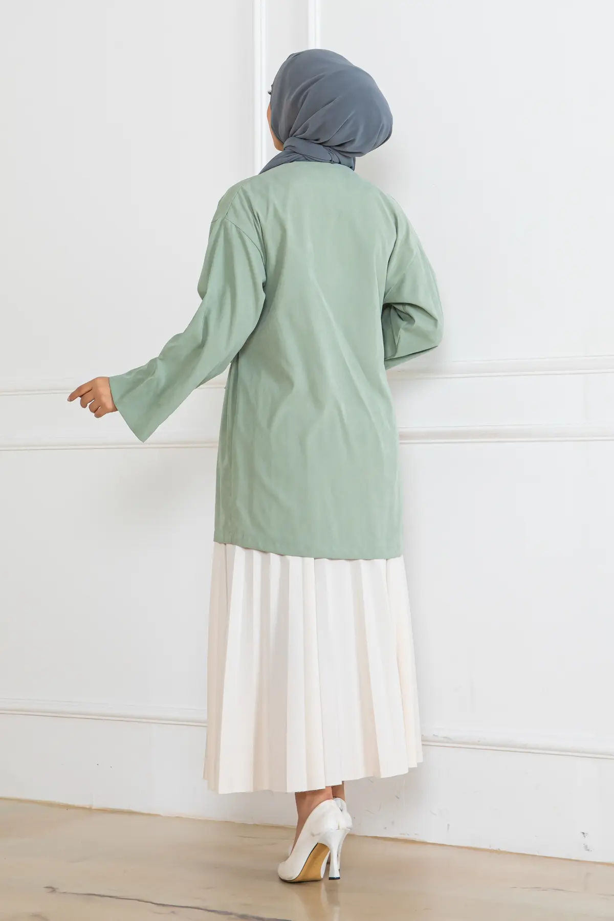 Yeni Sezon Yandan Bağlamalı Kimono-detail