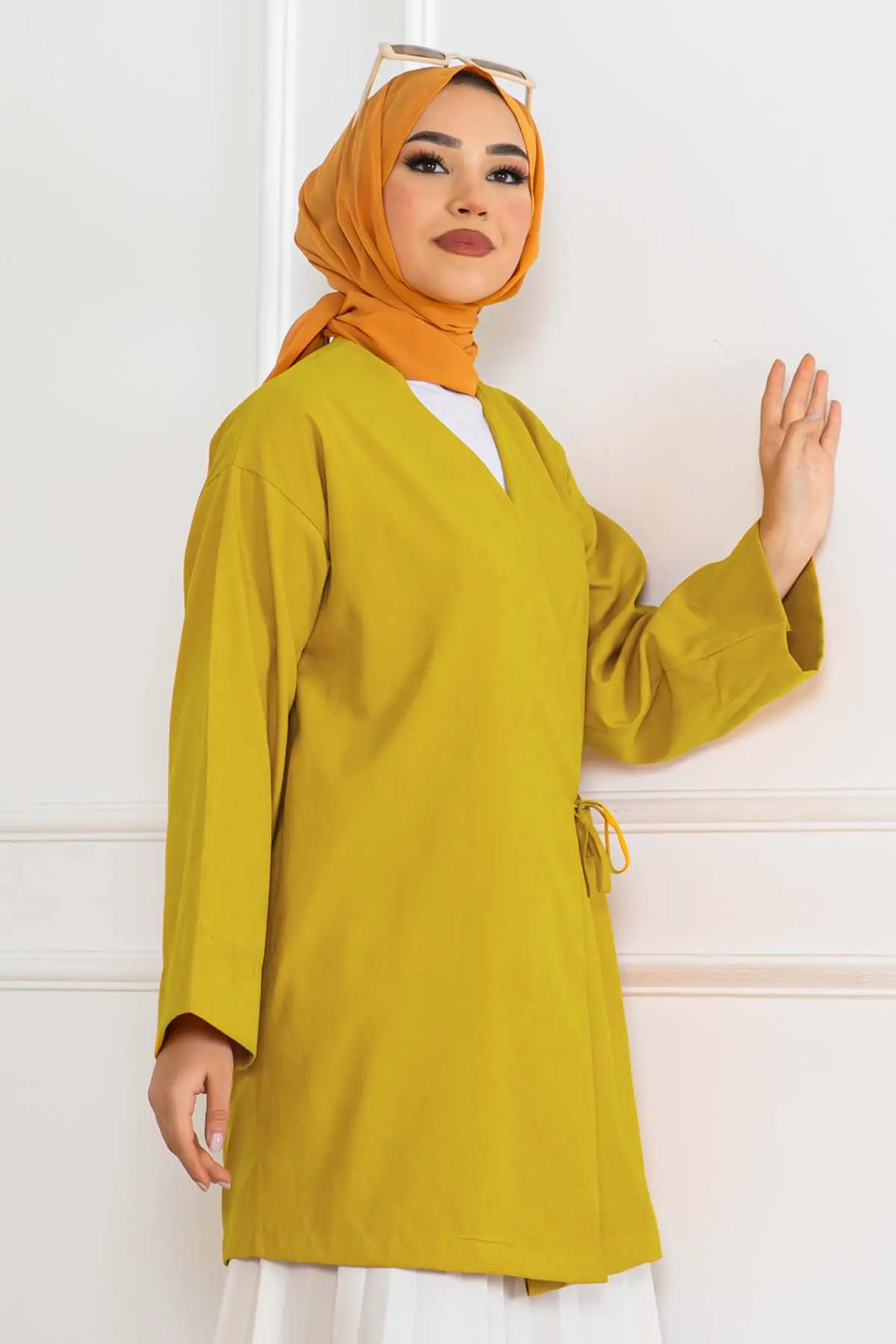 Yeni Sezon Yandan Bağlamalı Kimono-detail