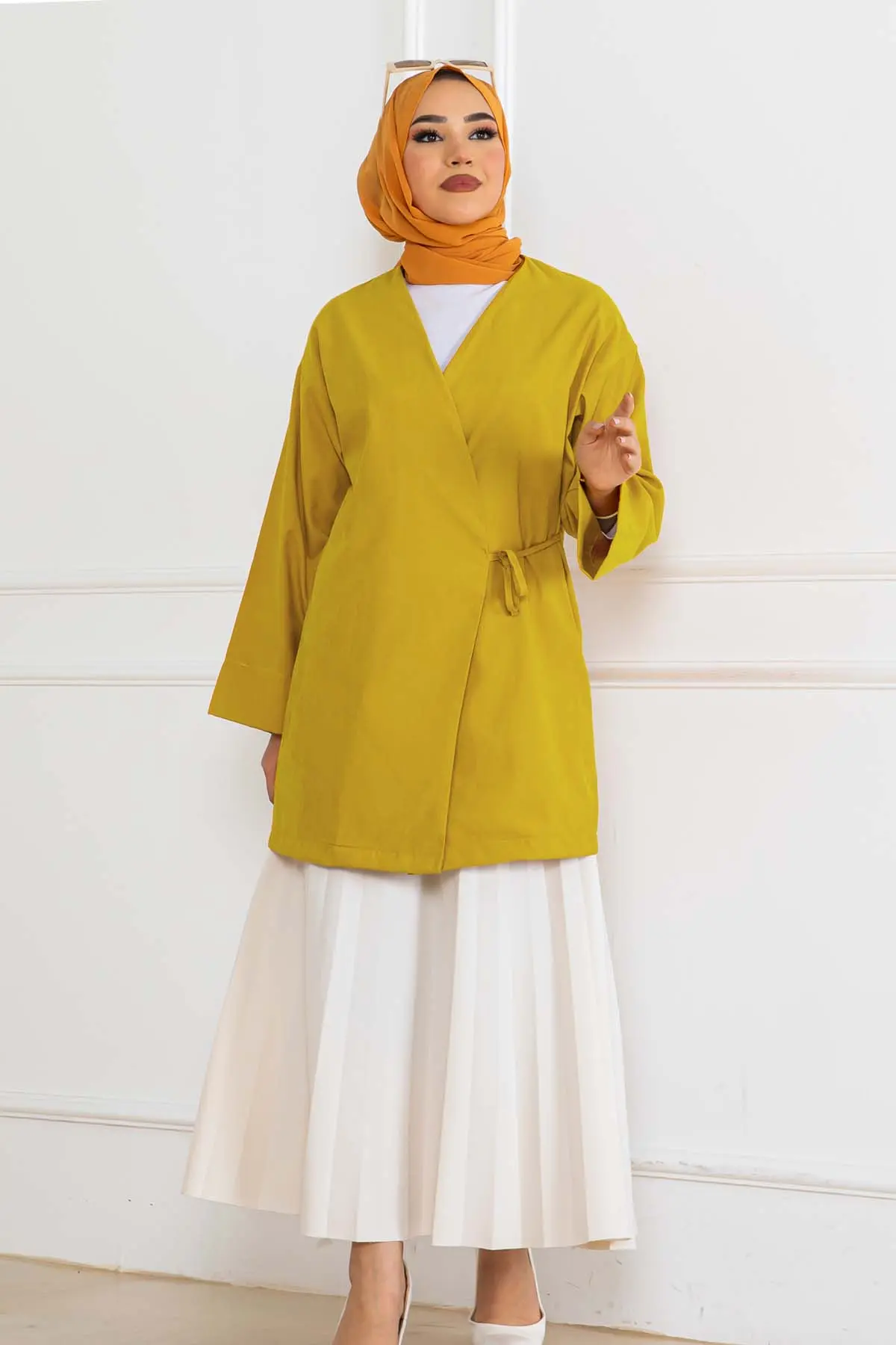 Yeni Sezon Yandan Bağlamalı Kimono-detail