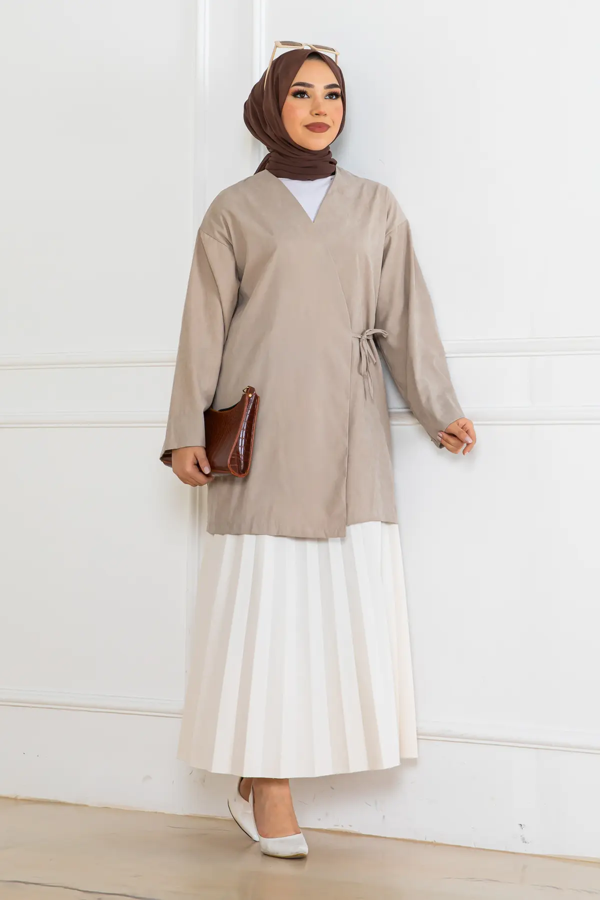 Yeni Sezon Yandan Bağlamalı Kimono-detail