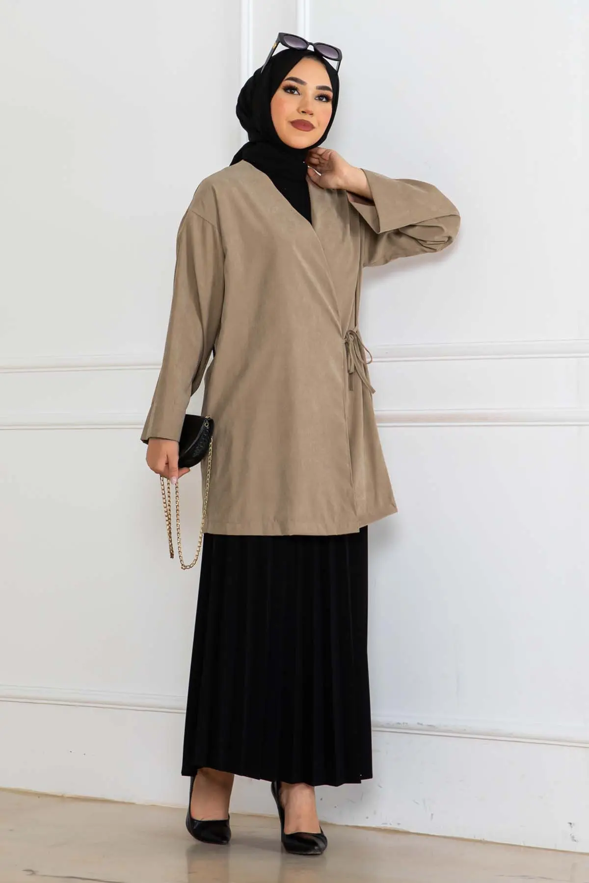 Yeni Sezon Yandan Bağlamalı Kimono-detail