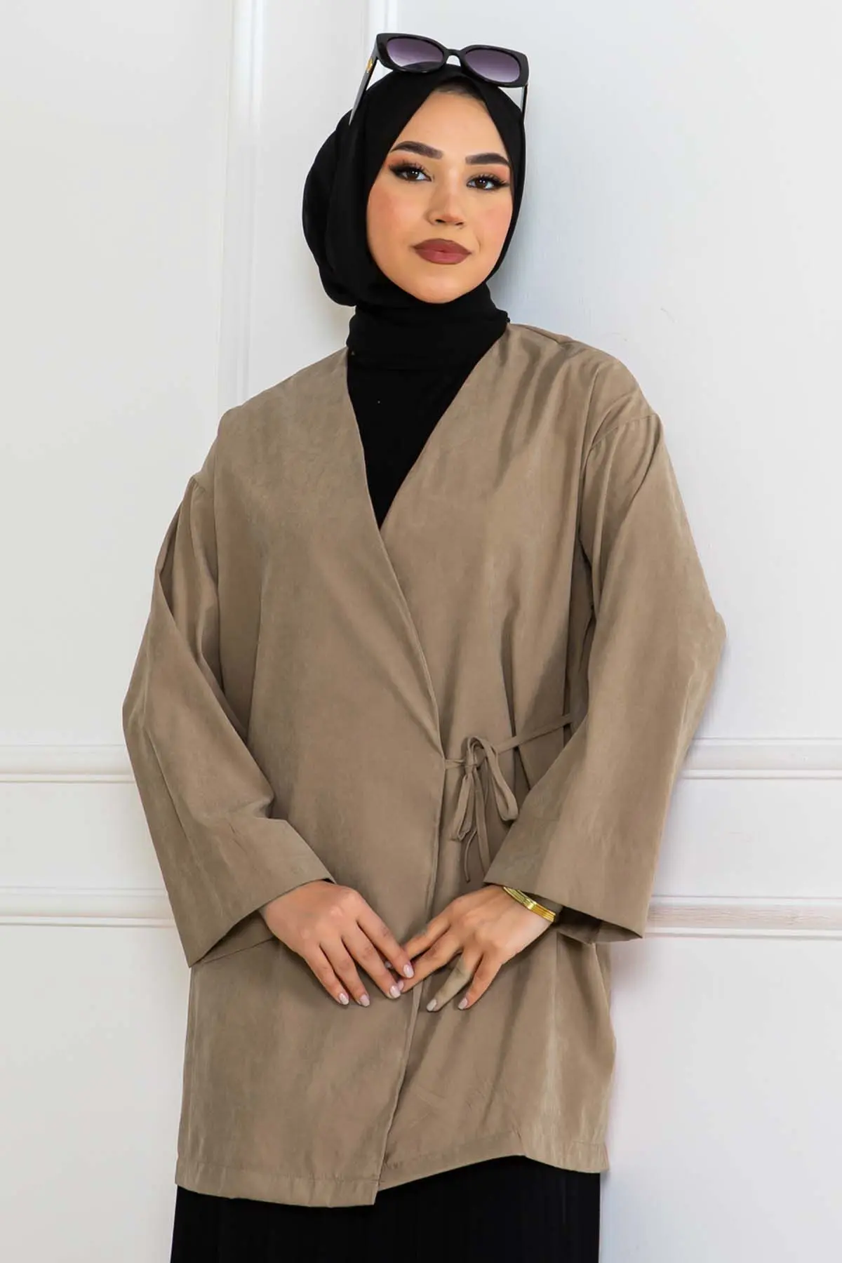 Yeni Sezon Yandan Bağlamalı Kimono-detail