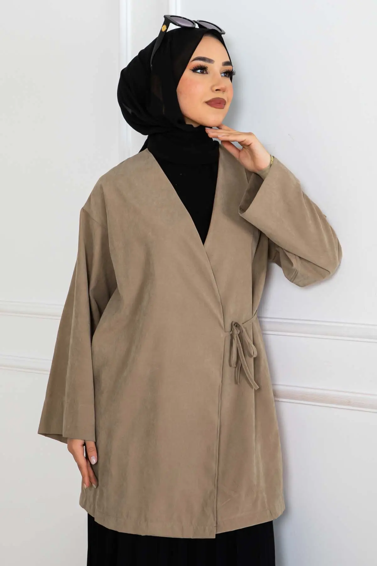 Yeni Sezon Yandan Bağlamalı Kimono-detail