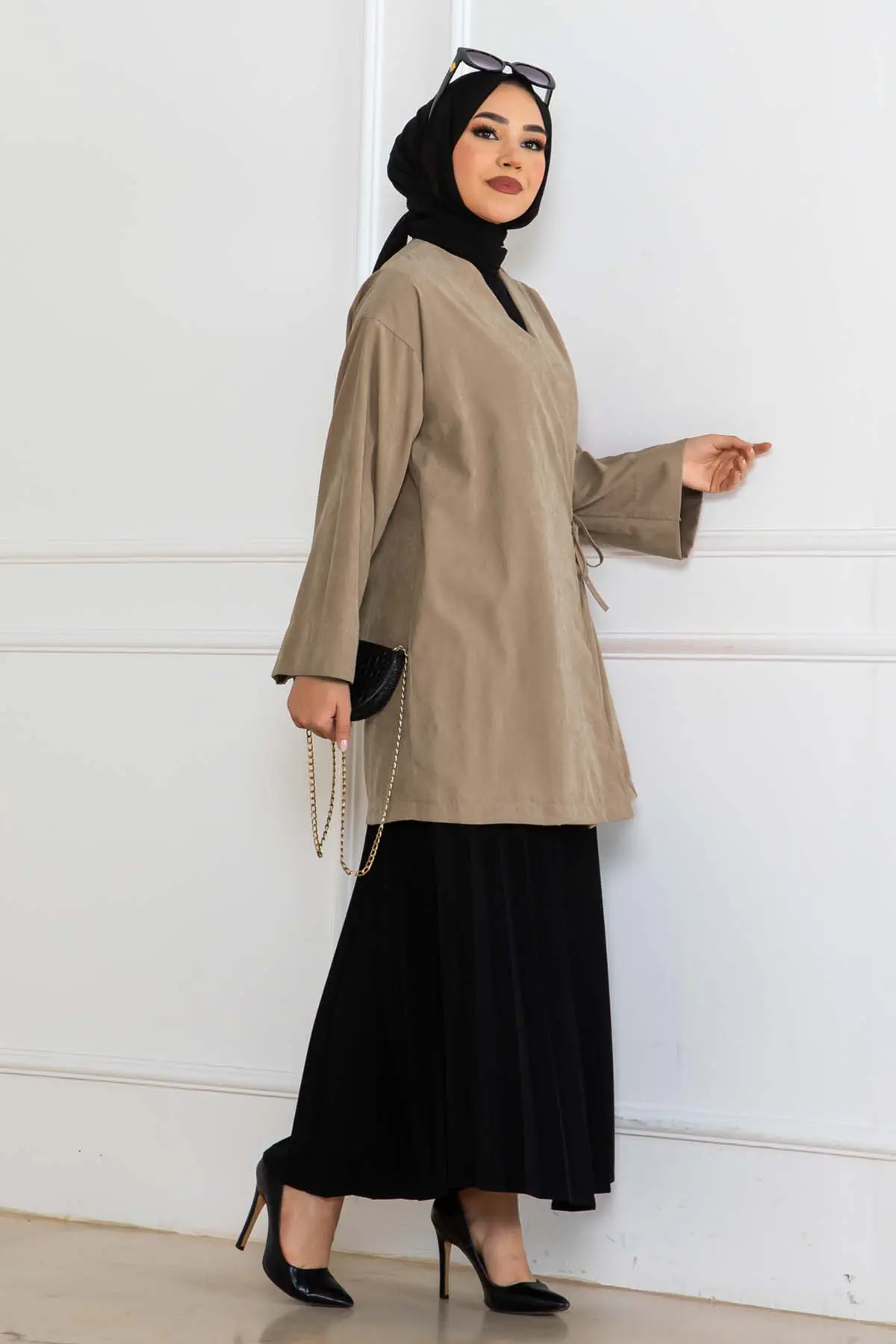 Yeni Sezon Yandan Bağlamalı Kimono-detail