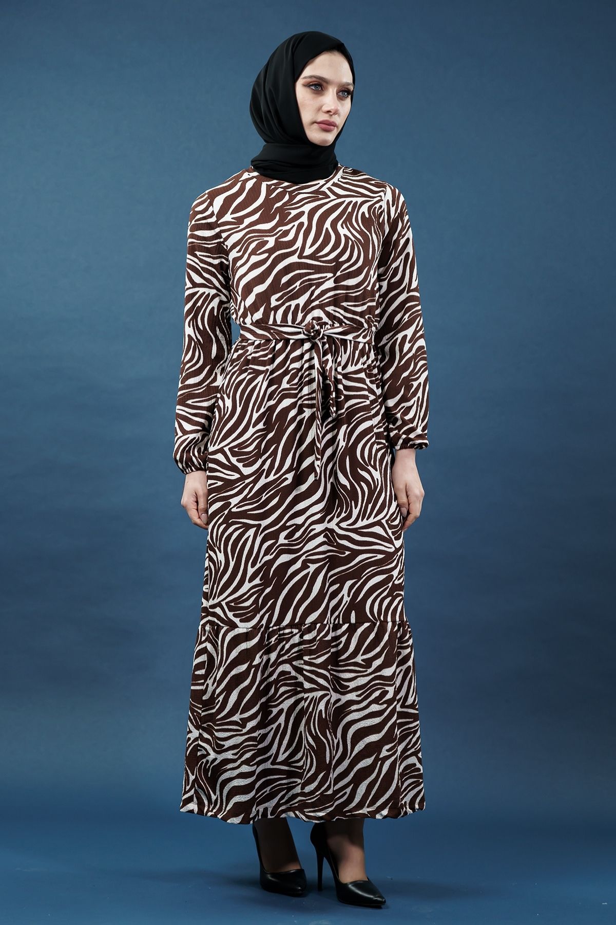 Yeni Tasarım Desenli Bürümcük Elbise