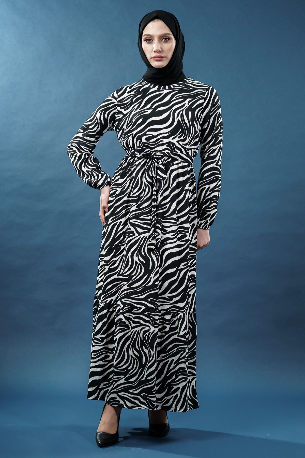 Yeni Tasarım Desenli Bürümcük Elbise